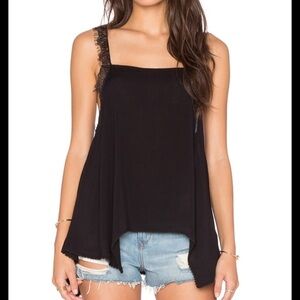 Intimately Free People Dobby Dot & Lace Cami Tank